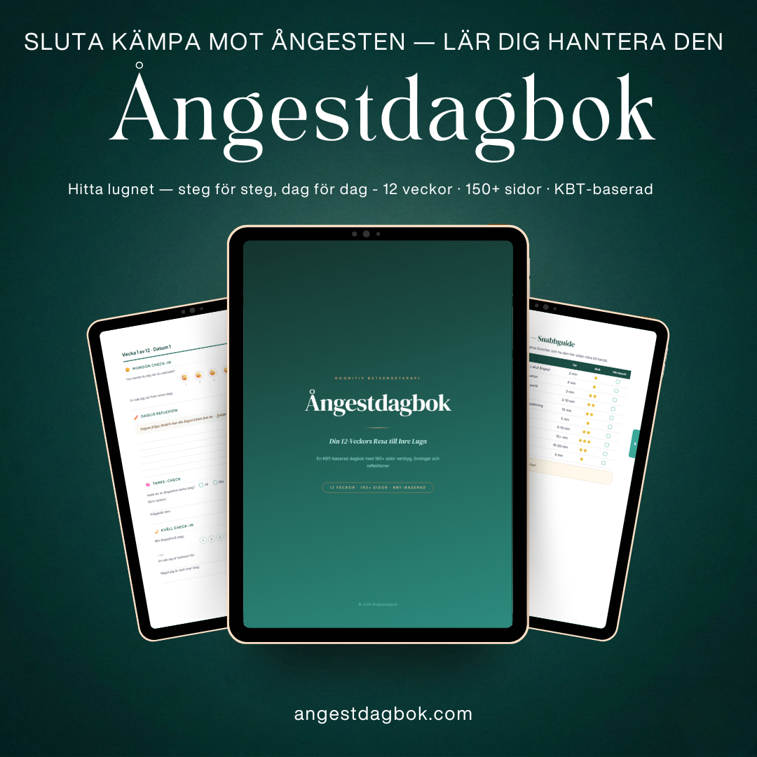 Ångestdagbok — 12 veckors KBT-program